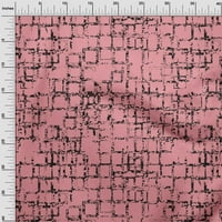 Onuone baršunasto srednje ružičasta tkanina geometrijska šivaća tkanina od dvorišnog tiskanog diiy odjeće