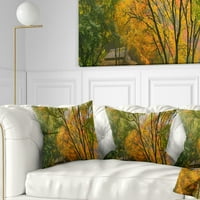 Designart Nadstrešnica Javora u jesen - jastuk za bacanje cvjetnih fotografija-16x16