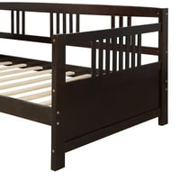 Aukfa dnevni krevet dvostruke veličine sa potpornim nogama, drveni dnevni namještaj za spavaću sobu, gostinjska