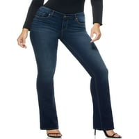Sofija traperice Ženska Marisol Bootcut Mid Rise Jeans