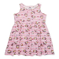 Ružičasti baršunasti dres haljine ljetne reprodukcije, veličine 4-12