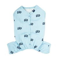 Gap odjeća za pse i mačke, klasični Gap Logo pidžama za kućne ljubimce, plava, XS