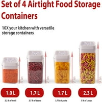 Nepropusni kontejneri za skladištenje hrane - Set Organizacionog kontejnera za čuvanje kuhinjske ostave sa