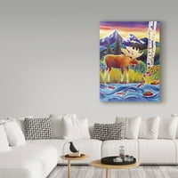 Zaštitni znak likovne umjetnosti 'Sunrise on Trout Creek' Canvas Art by Harriet Peck Taylor