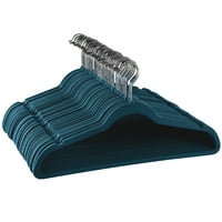 Elama Home Sloked vešalice za velvet s okretnim kukama od nehrđajućeg čelika u plavoj boji