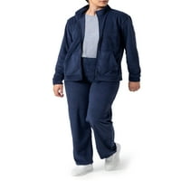Athletic Works ženska aktivna jakna i pantalone sa patentnim zatvaračem, 2-dijelni Set