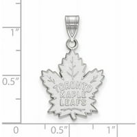 LogoArt Karat bijelo zlato NHL Toronto javorov list veliki privjesak