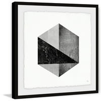 Mramor Hexagon Uokvirena Slika Art Print