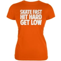 Roller Derby Skate Fast Orange Juniors Meka majica - 2x-velika