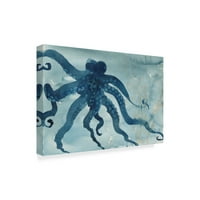 Židobrana likovna umjetnost 'Hobotnica vodena boja 2' platno umjetnost Marietta Cohen umjetnost i dizajn