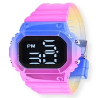 Justice Unise dečiji sat za odrasle LED Jelly Strap Watch-JSE4169WM