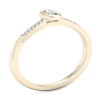 Imperial 1 5CT TDW Diamond 10k prsten za obećanje od žutog zlata