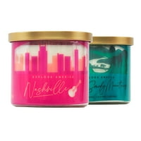 Oslonci Wick Candles Nashville i Great Smoky Mountains Wraps, Pack