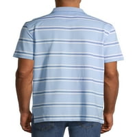 Muška prednost Performance Udobnost Stretch Stripe Polo majica