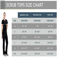 Medline Park ave ženska rastezljiva Mock Wrap Scrub Top