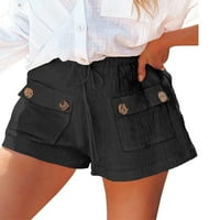 LUMENTO WOOGE LATE GYM Mini pantalone Ležerne prilike visoke kratke hlače Mekane elastične strugove