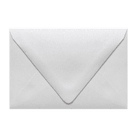 Lukper 4bar Konstruirani koverte za pozivnicu za oblikovanje, 1 8, kristalno bijeli metalik, 80 lb, 1, paket