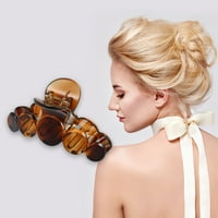 Unique Bargains Claw Clip Hair Accessories No Slip Brown za žene djevojke Hair Clip 3.94