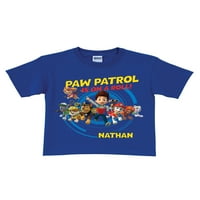 Personalizirana Paw Patrol plava majica za dječake za malu djecu, 2T, 3T, 4T, 5 6T - na rolni Royal