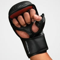 Hayabusa T 7oz hibridne mješovite borilačke vještine rukavice, crno crveni medij