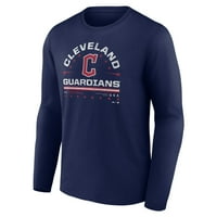 Muška fanatika brendirani Navy Cleveland Guardians Team Dugi rukav T-Shirt