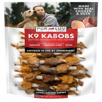 LUV K KABOBS Trostruki palice za palice za pse