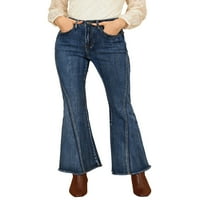 Jedinstvene povoljne ženske pantalone sa visokim strukom za rastezanje zvona