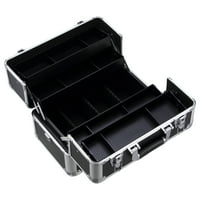 Allieroo Aluminium 14 Makeup Train Case Professional Tier veliki kozmetički umjetnik Organizator Kit sa podesivim