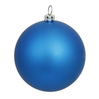 Mat plava UV otporan komercijalne izbušene Shatterproof Božić Ball Ornament 15.75