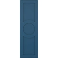 Ekena Millwork 18 W 38 H True Fit PVC Center krug umjetnosti i obrtni montirani kapci, boravak plava