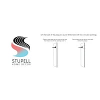 Stupell Industries lavanda Sprigs Buket Ornate francuski skript Motiv Grafička umjetnost Unfrant Art Print