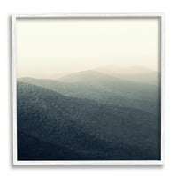 Stupell Industries Lush Summertime planine maglovita travnata fotografija fotografija bijelog uokvirenog
