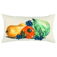Rizzy Homely tiskani i jako vezeni gourdi pamučni ukrasni jastuk za bacanje, 14 x26
