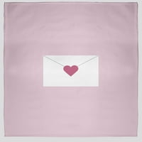 Jednostavno tratinčica u svijetlo ružičastom ljubavnom pismu Dan zaljubljenih baci ćebe