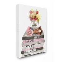 Stupell Industries cvjetna tegla i četke Glam modni dizajn šipova za knjige Ziwei Li, 36 48