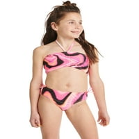 Pravde Djevojke Rouched Prednji Halter Bikini Kupaći Kostim, Veličine 5-18