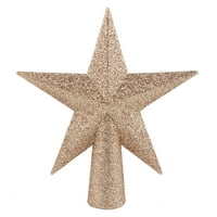 Vrijeme Za Odmor Gold Star Glitter Mini Tree Topper, 6