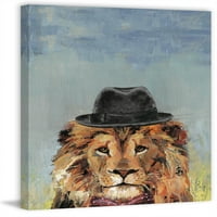 Marmont Hill Jazzy Lion Canvas Wall Art