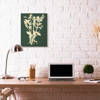 Stupell Home Décor Silhouette Plant Green Yellow Design Canvas Wall Art by the Saturday Evening Post