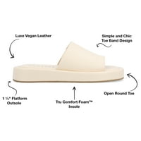 Kolekcija Journee Wemens Denrie Tru Comfort Foam Slide Flatform Sandale