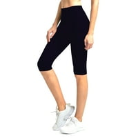 Pune dužine koljena kratke Spande Yoga helanke, crne, smeđe, tamnoplave, veličine 0-XS-L
