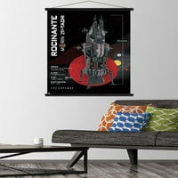 Zidni Poster za brod Expanse - Roci sa drvenim magnetnim okvirom, 22.375 34