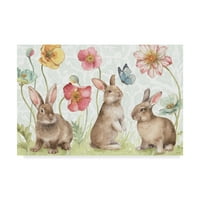 Zaštitni znak likovne umjetnosti 'Spring Softies Bunnies I' Canvas Art Od Lisa Audit