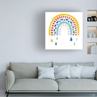 Victoria Barnes 'pattern Rainbow II' Canvas Art