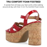 Kolekcija Journee Womens Jania Tru Comfort Foam Buckle sandale