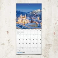 Izdavaštvo Italija Mjesečni zidni kalendar - fotografski planer sa prostorom za kontakte i bilješke - poboljšajte