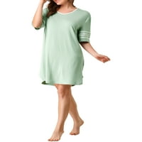 Jedinstvena ponuda Ženska haljina za spavaćicu sa kratkim rukavima u mekoj košulji za spavanje