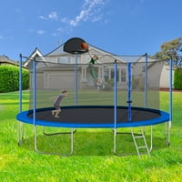 1000lbs 14ft trampolin za odrasle i djecu,trampolin sa ograđenim prostorom,rekreativni trampolin sa Košarkaškim