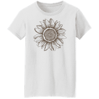 Grafički Američki Flower Print ljubav ženska grafička majica