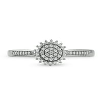 Imperial 10k Bijelo zlato 1 6Ct TDW dijamant Ženski modni prsten